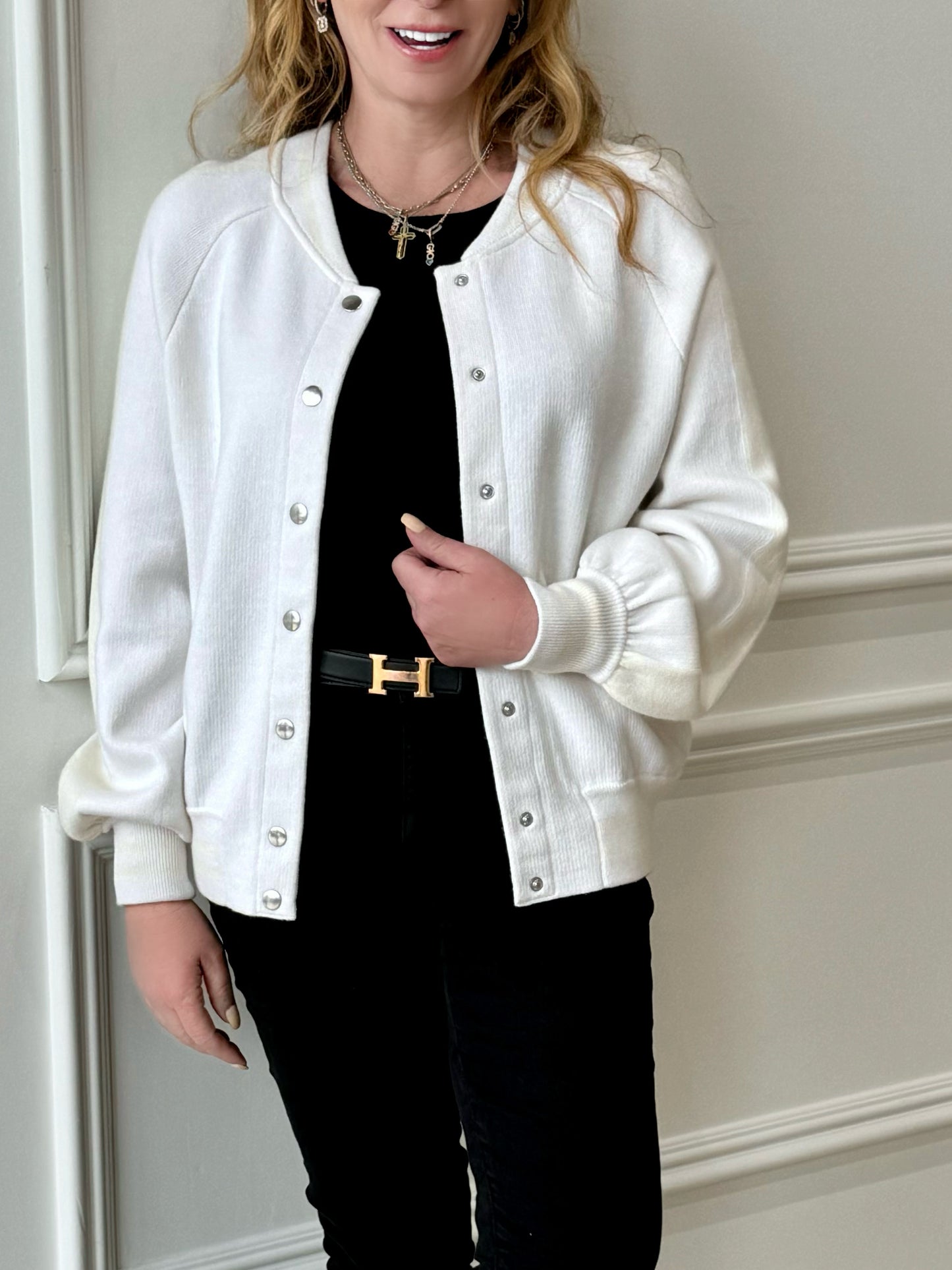 Cashmere Bomber Jacket