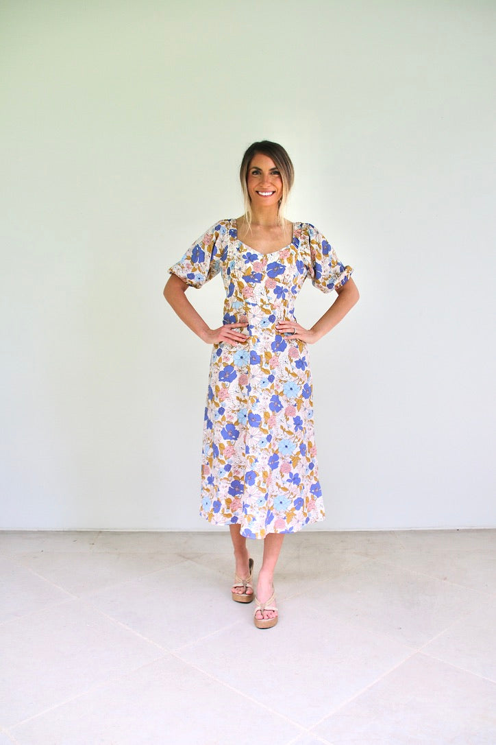 Floral Print Midi Dress