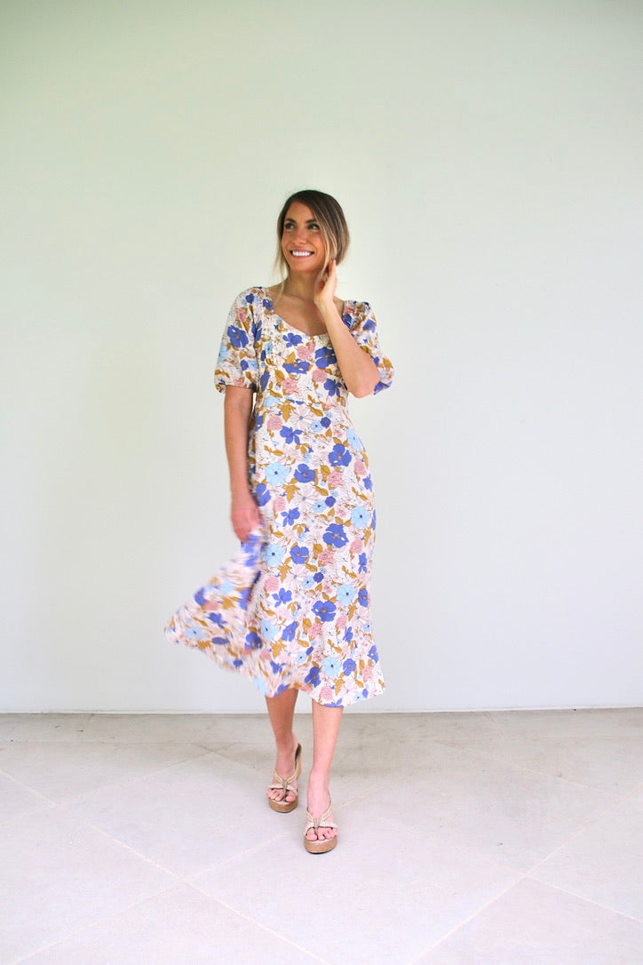 Floral Print Midi Dress