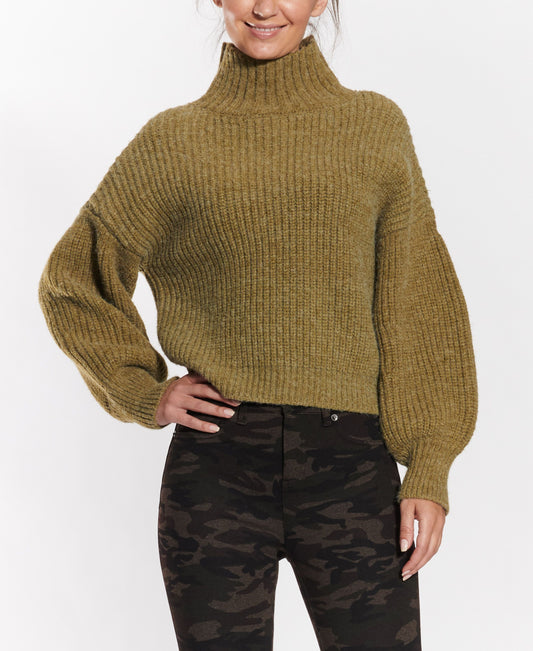 Moss Mock Neck Sweater