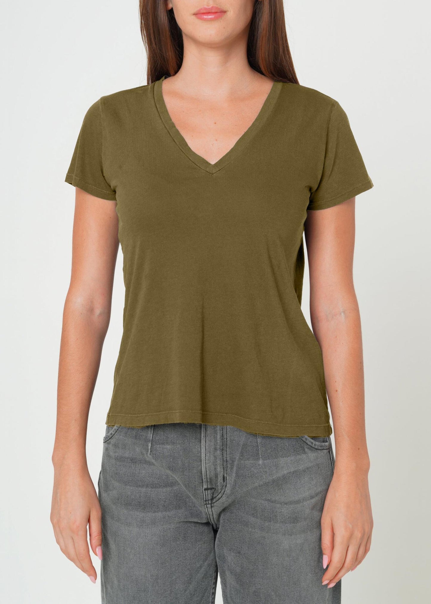 Supima Cotton V Neck Tee