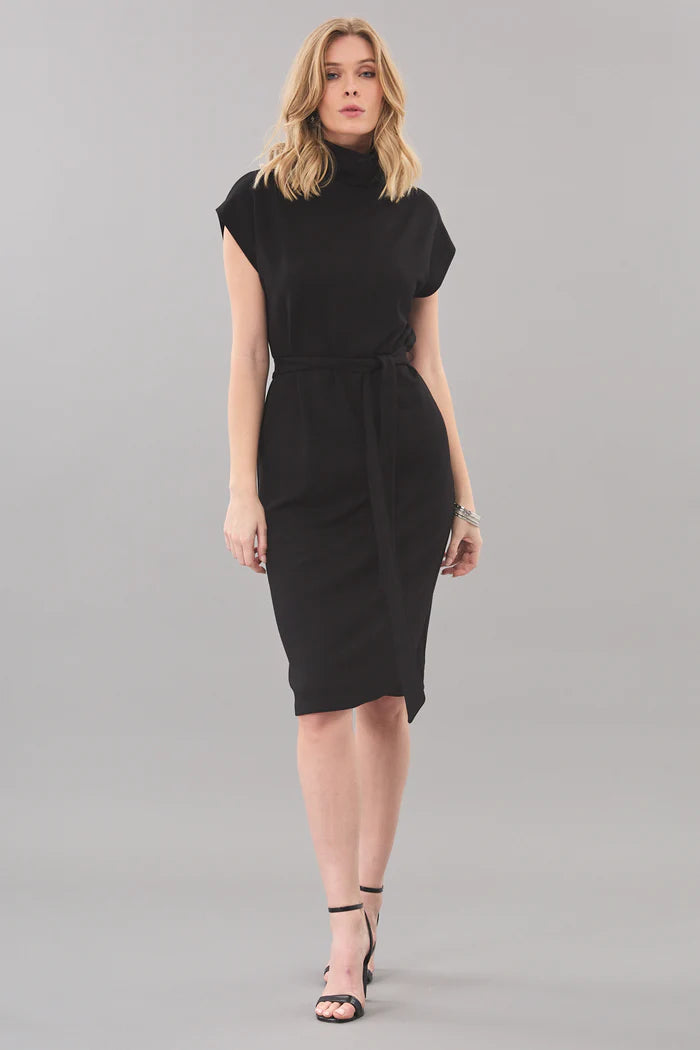 Belted Luxe Ponte Dress