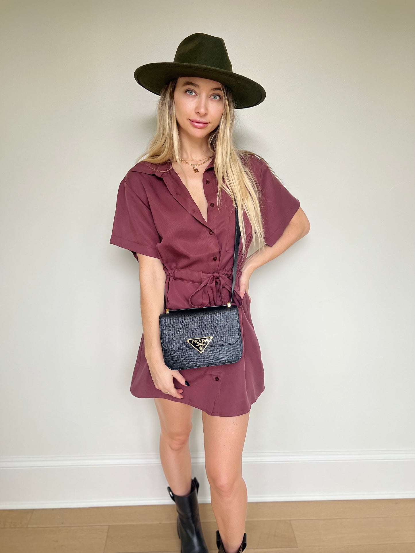 Short Sleeve Button Down Shirt Dress