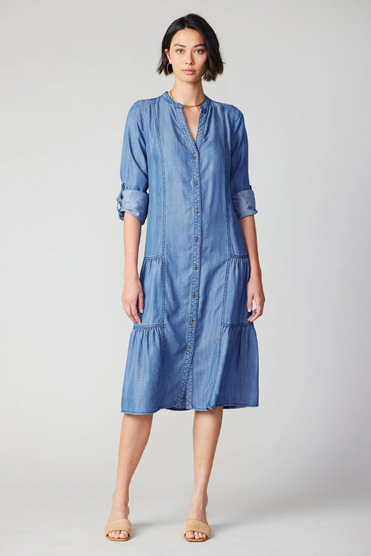 Chambray Buttondown Dress