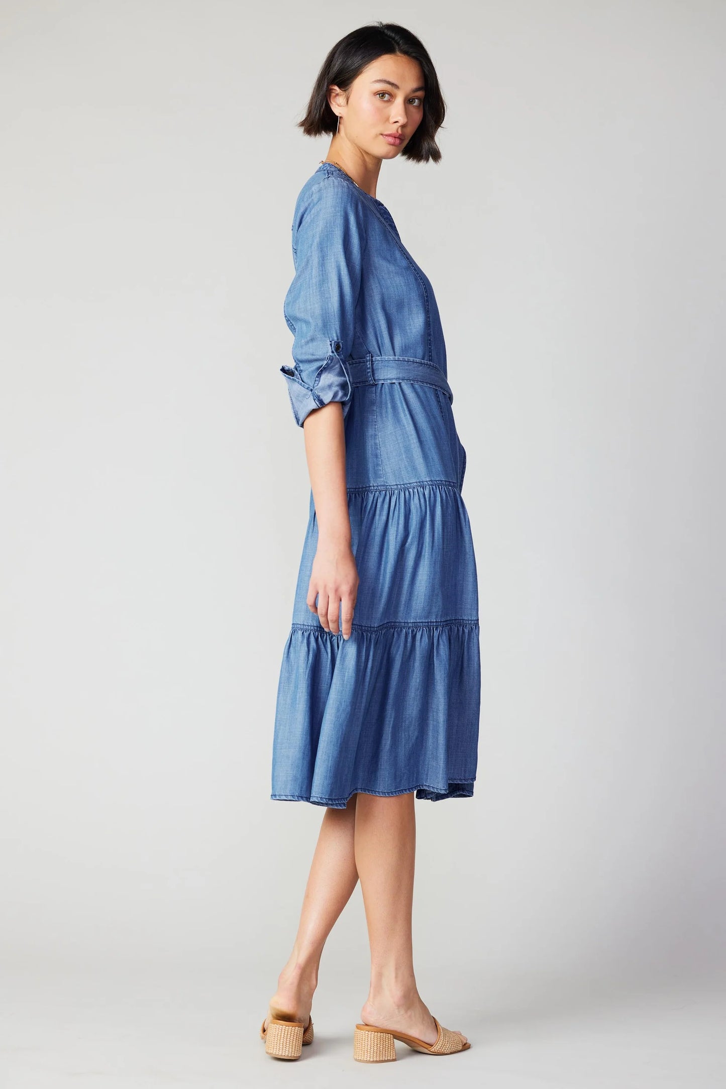 Chambray Buttondown Dress