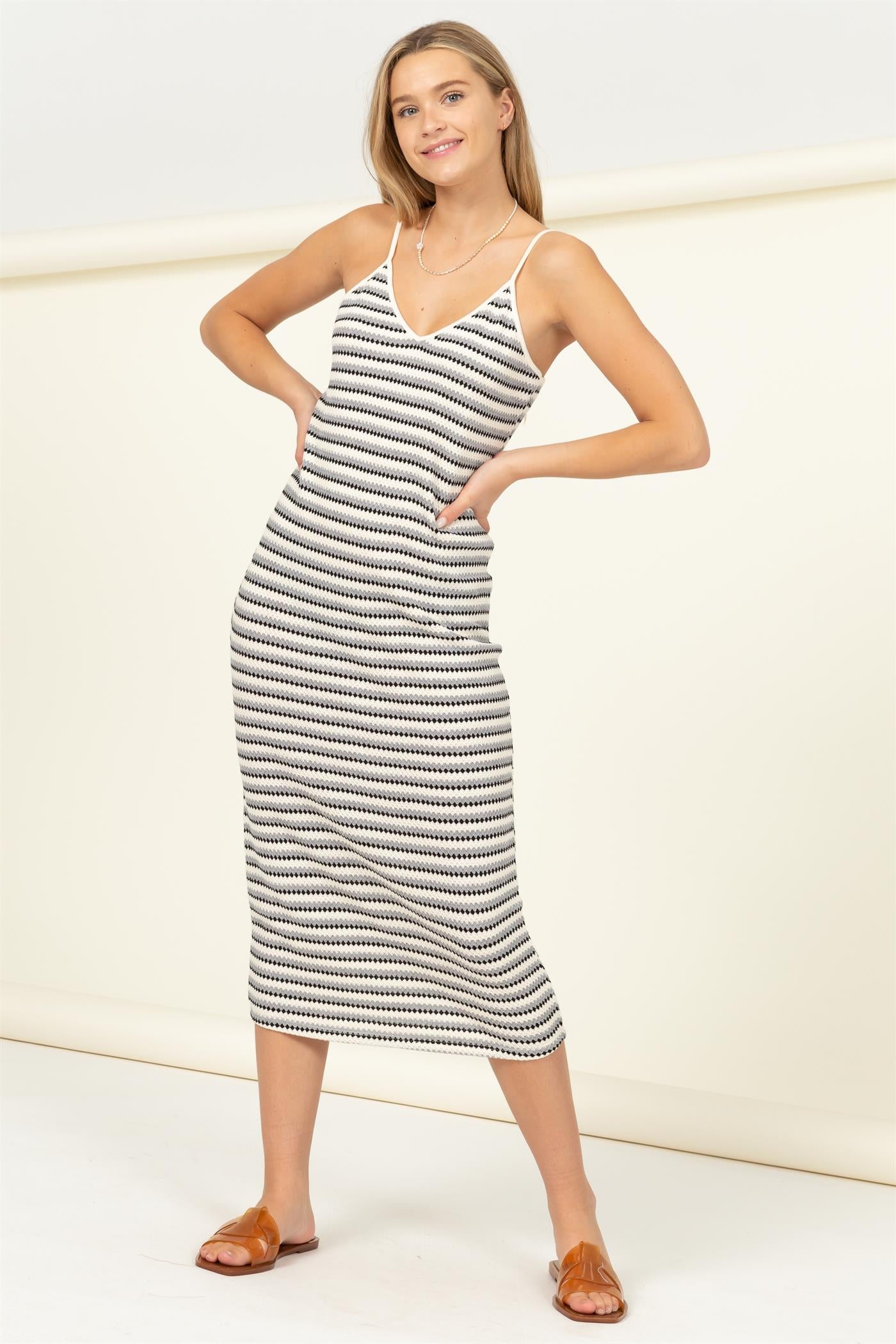 Break Rules Sleeveless Midi Dress