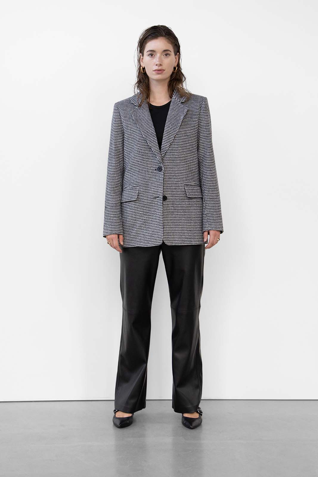 Ditsy Check Blazer