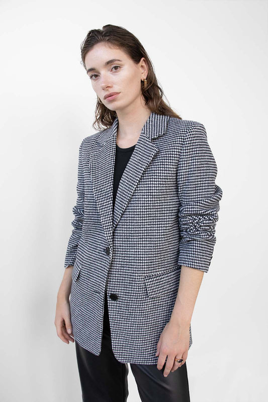 Ditsy Check Blazer