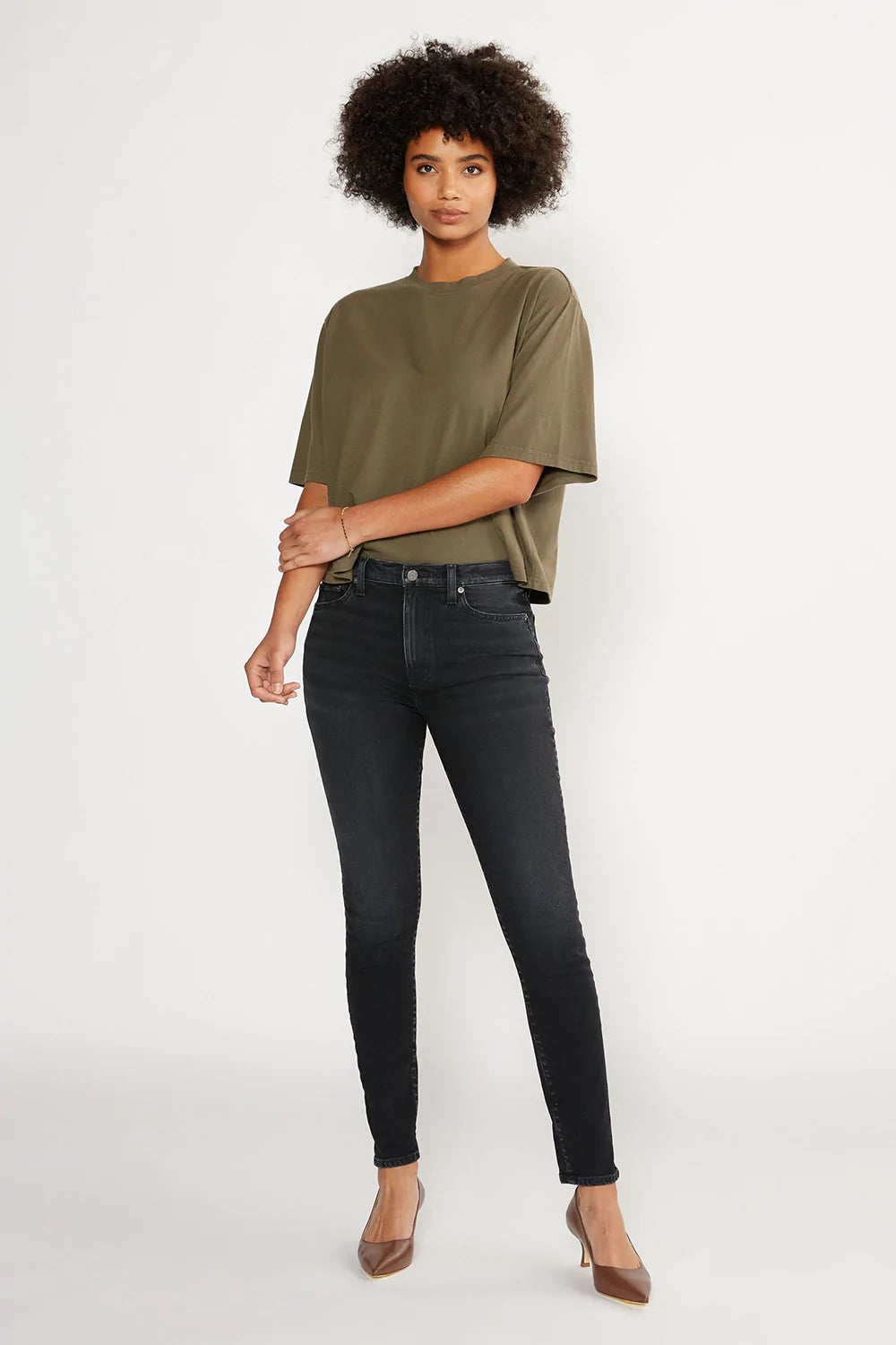 Giselle Mid Rise Skinny Black Creek