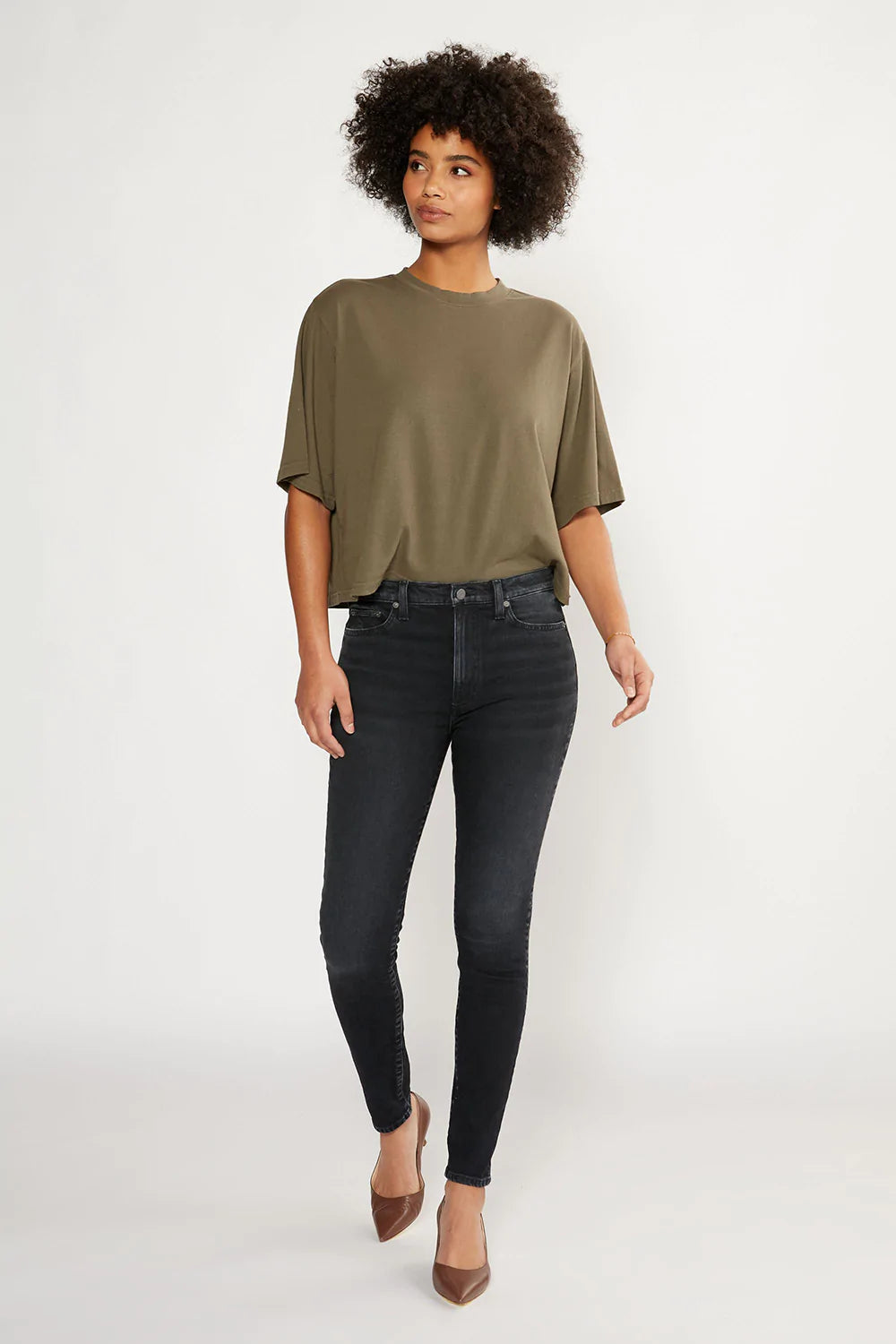 Giselle Mid Rise Skinny Black Creek