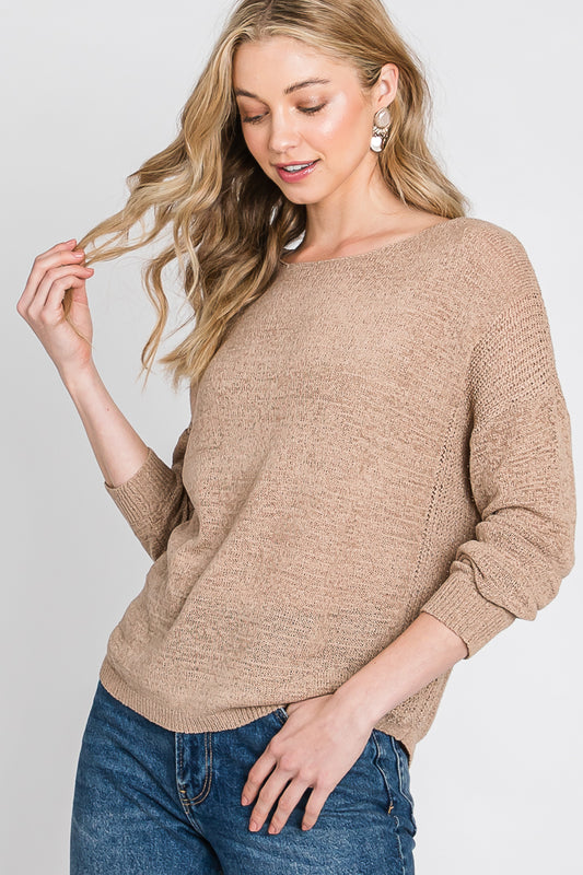 Oversized Drop Shoulder Sweater