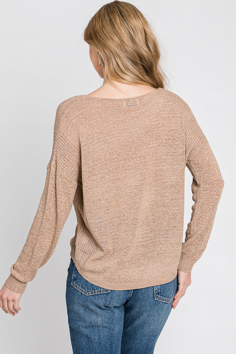 Oversized Drop Shoulder Sweater