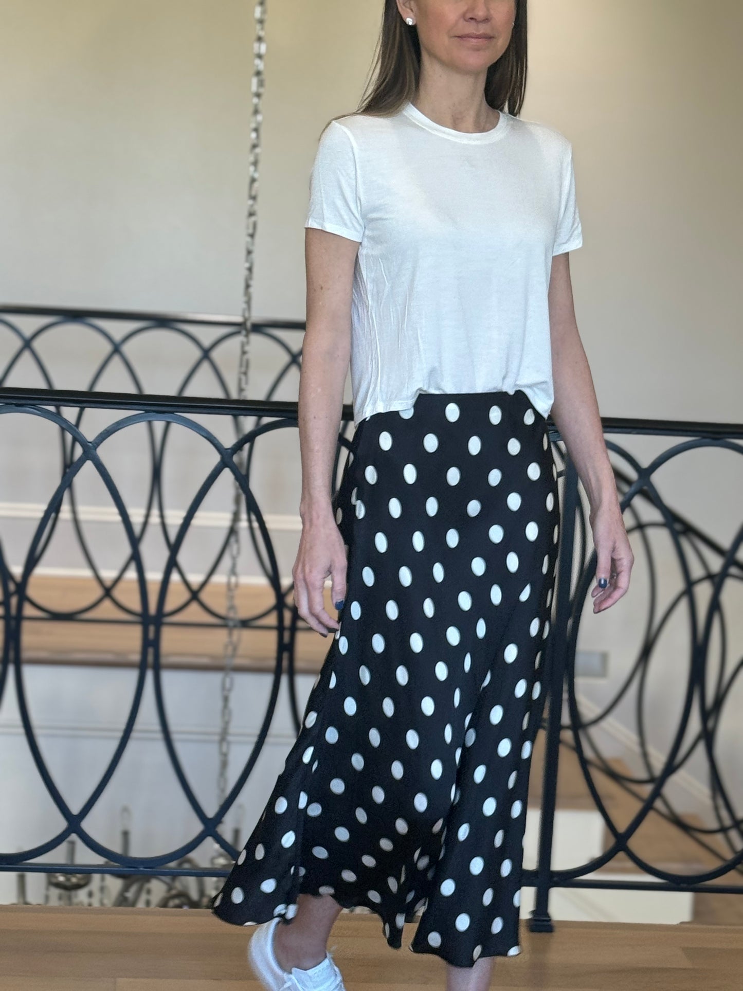 Polka Dot Black Skirt