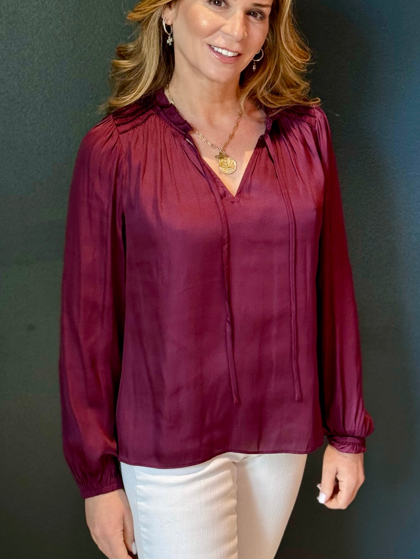 Smocked Yoke Blouse