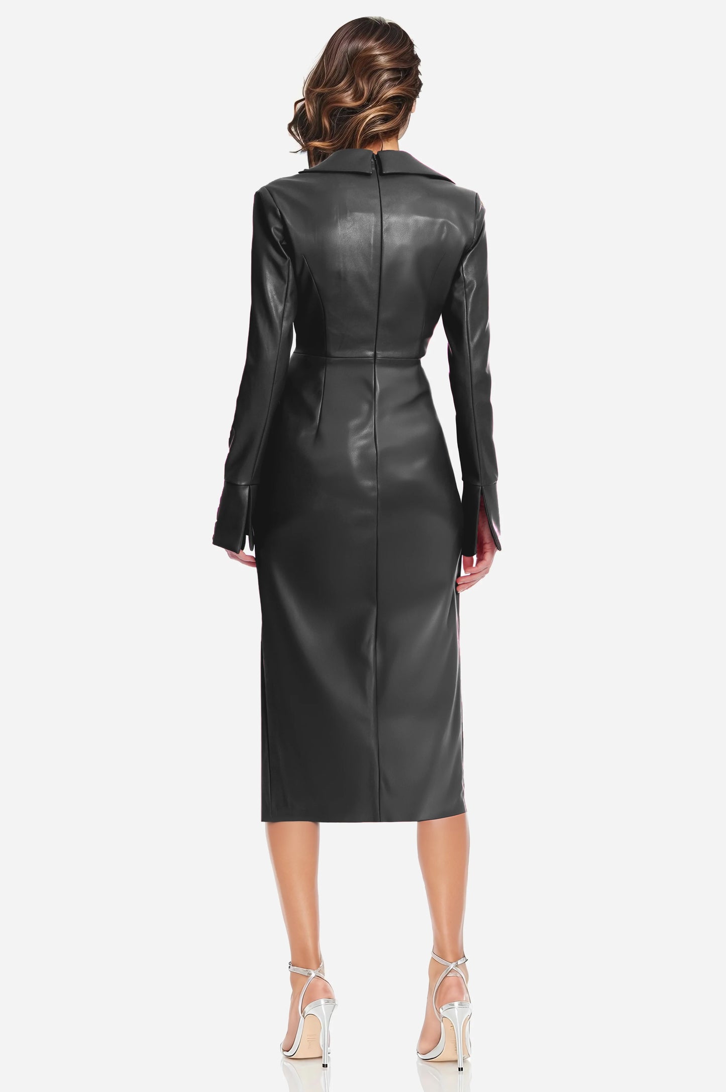 The Mary Faux Leather Dress