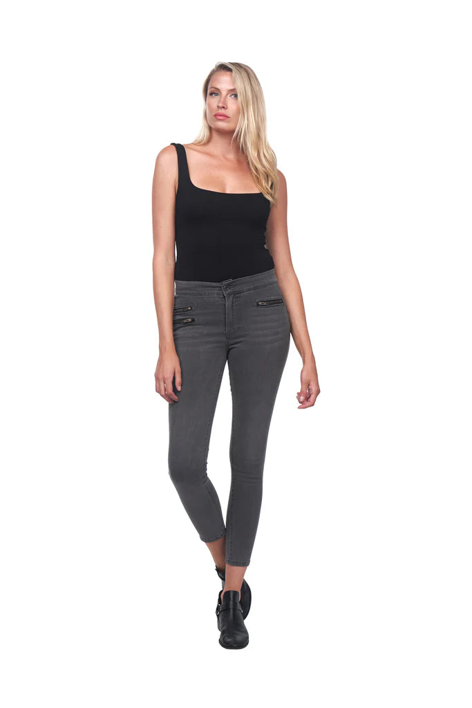 Multi Zip Skinny Jean