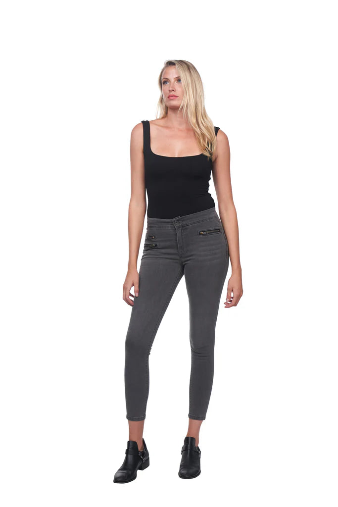 Multi Zip Skinny Jean