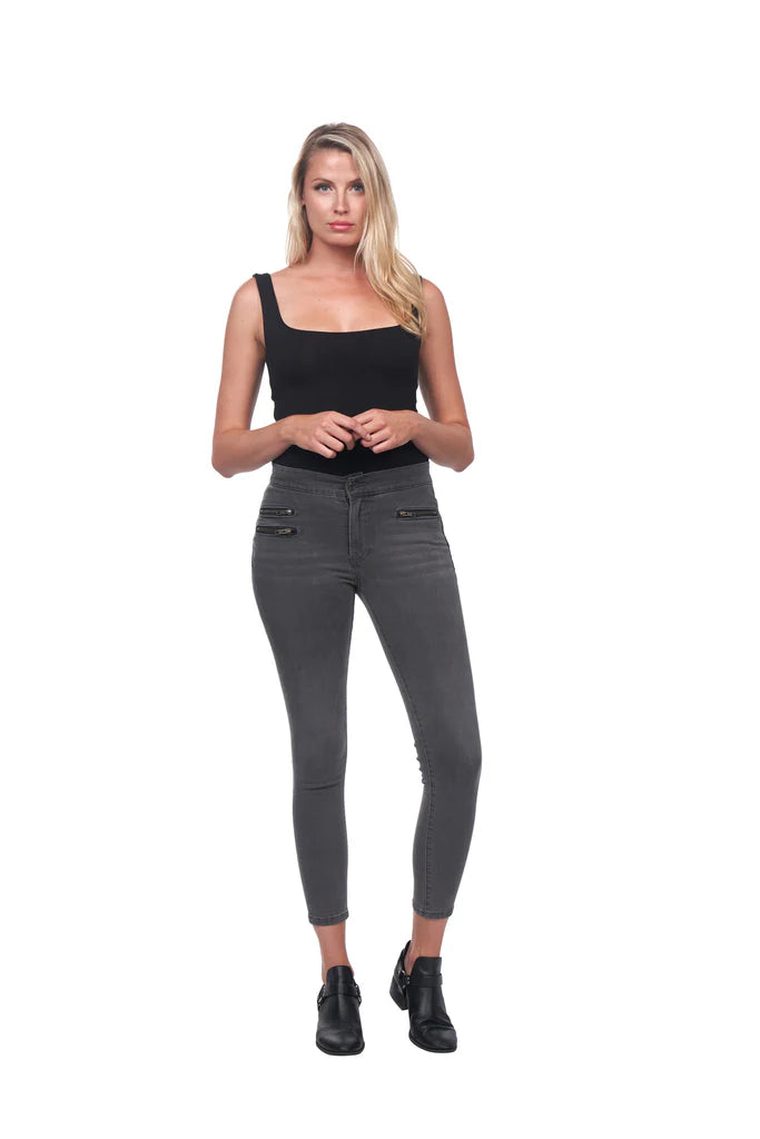 Multi Zip Skinny Jean